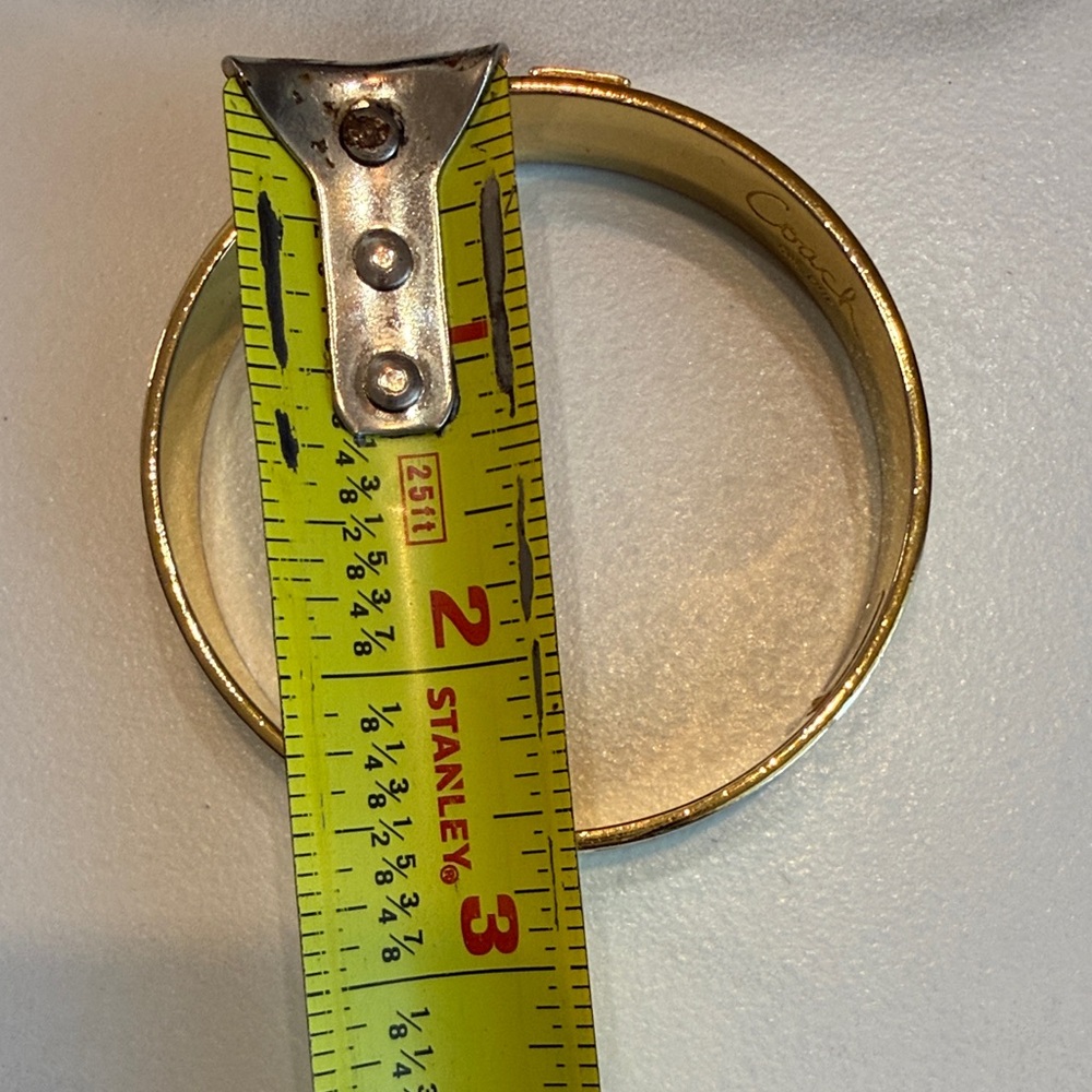 Two Coach gold tone bangles - Picture 9 of 14
